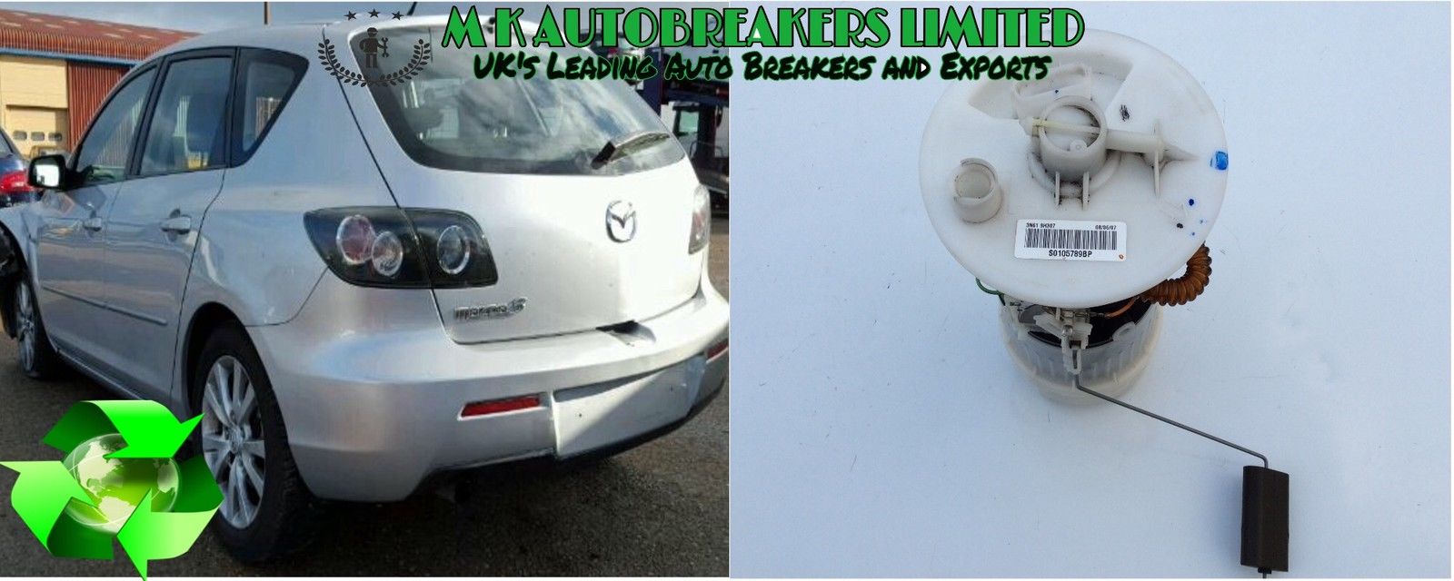 thumbnail image 2 of A-Premium Fuel Pump Assembly With Sending Unit – Fits Mazda 3 2004–2009, 2 Pump Lines, Direct Fit 2 of 6